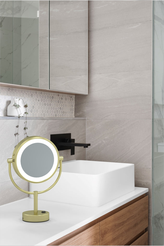 745 - Neo Modern LED Lighted Freestanding Mirror - The Blanche