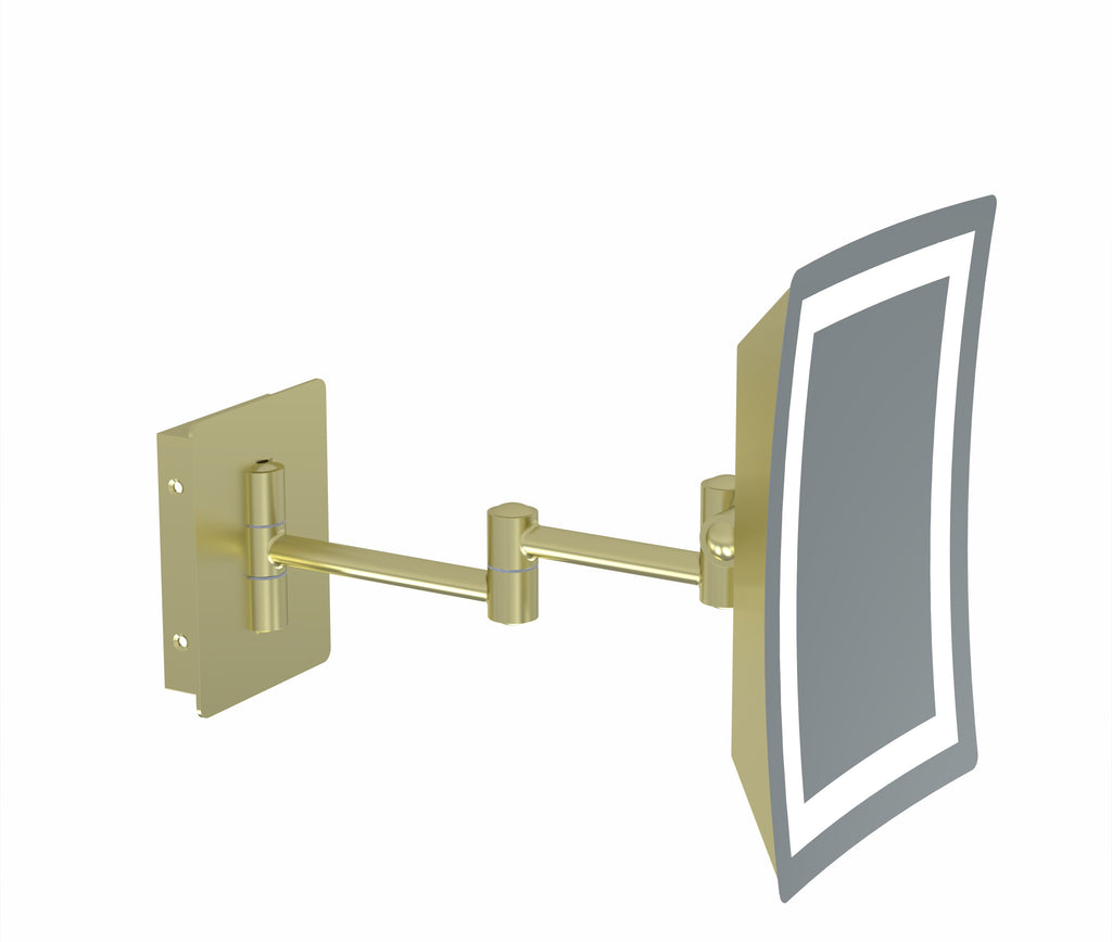 949 - 3x Magnification Rectangular Single-Sided Arm Wall Mirror - THE BETTY