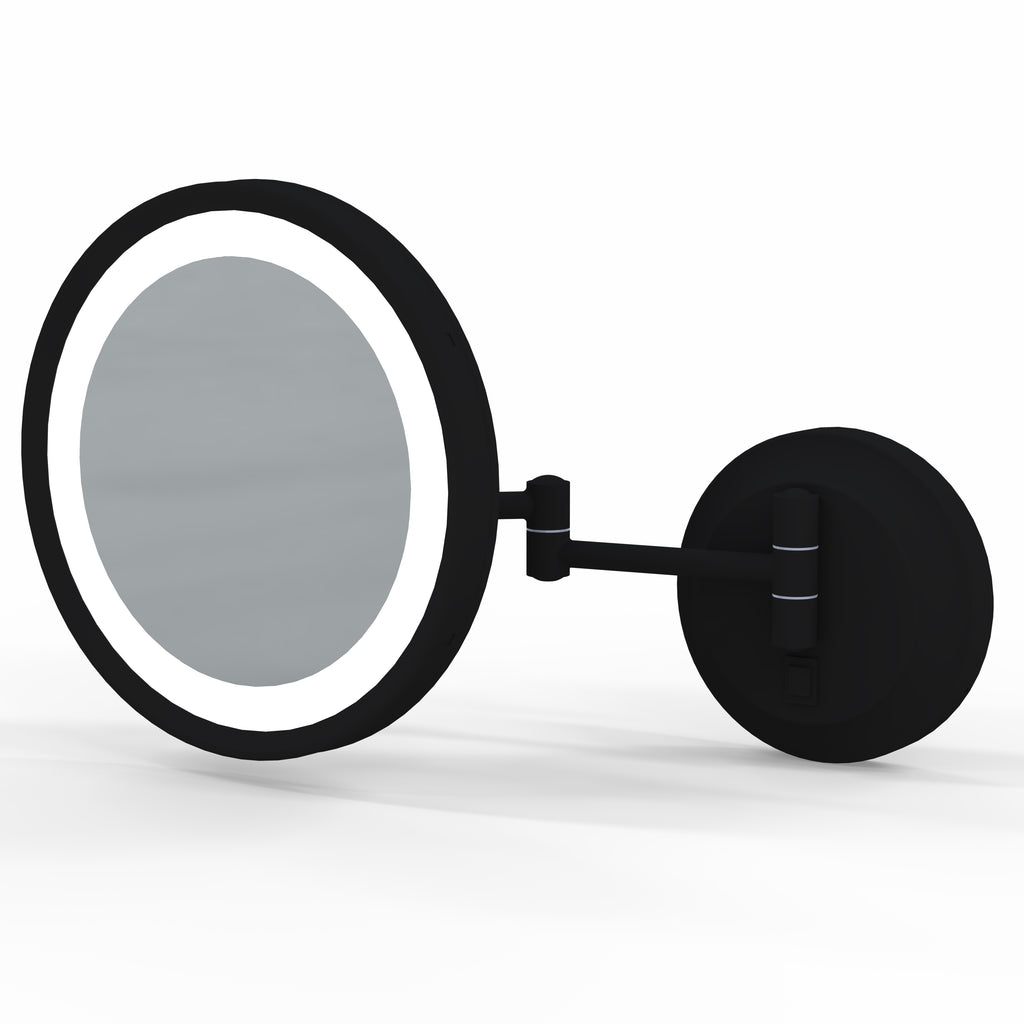 944 - LED Lighted 5x Magnified Single-Sided Wall Mirror - THE JOAN