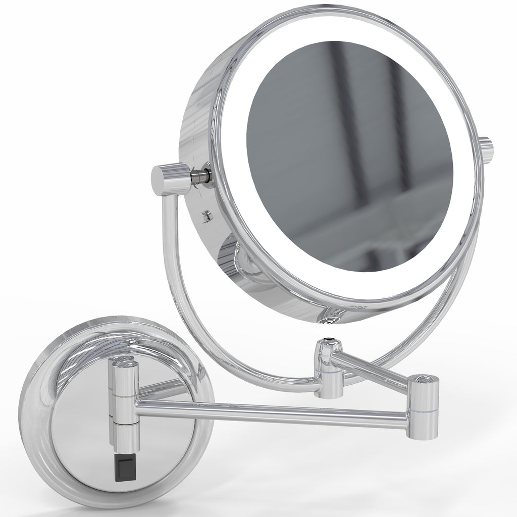 945 - LED Lighted 5x/1x Magnified Arm Wall Mirror - THE MERYL