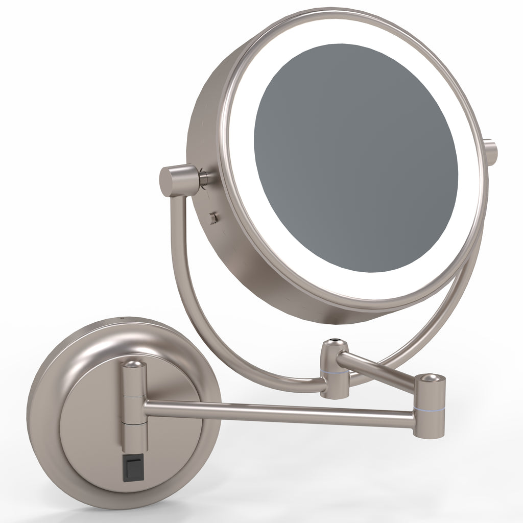 945 - LED Lighted 5x/1x Magnified Arm Wall Mirror - THE MERYL