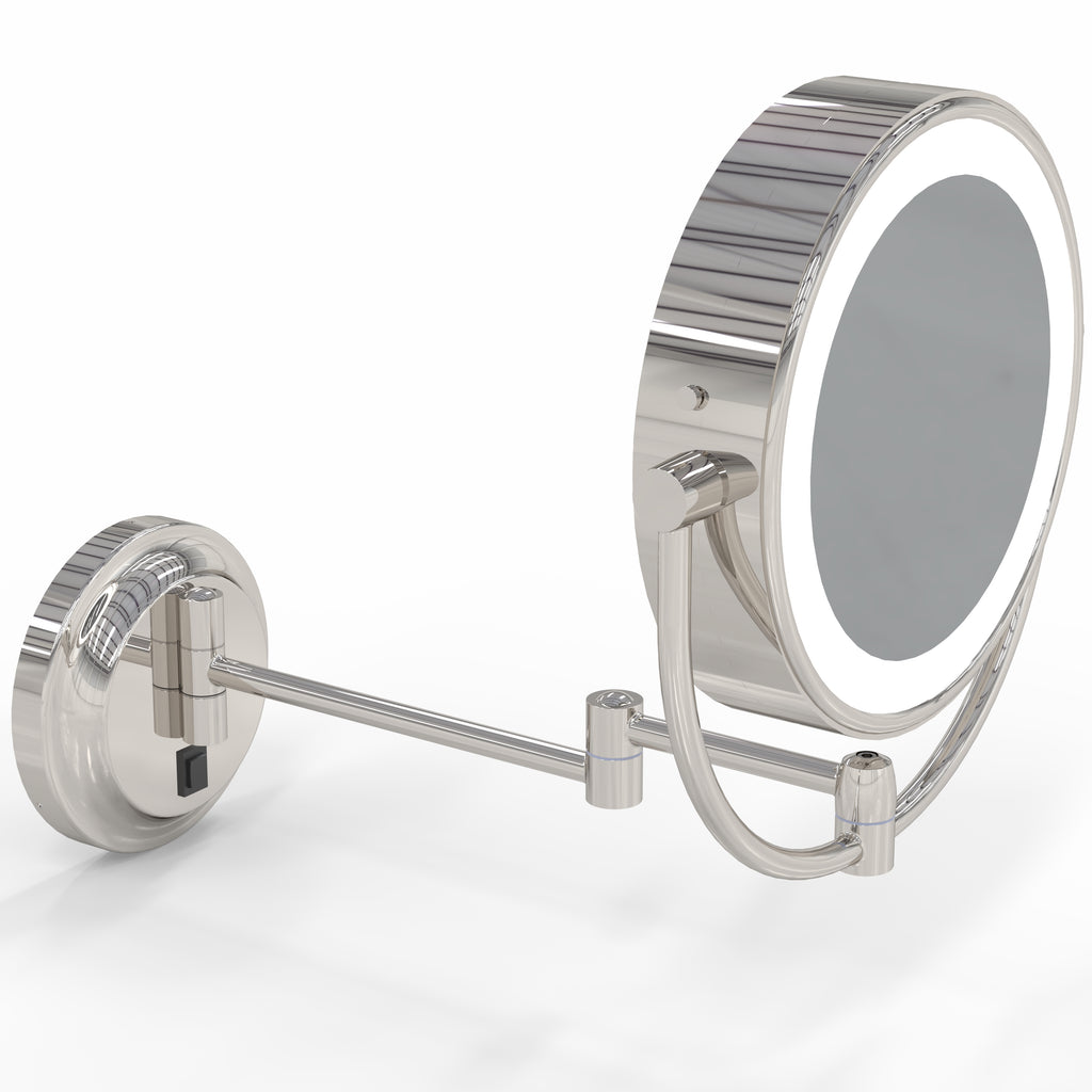 945 - LED Lighted 5x/1x Magnified Arm Wall Mirror - THE MERYL