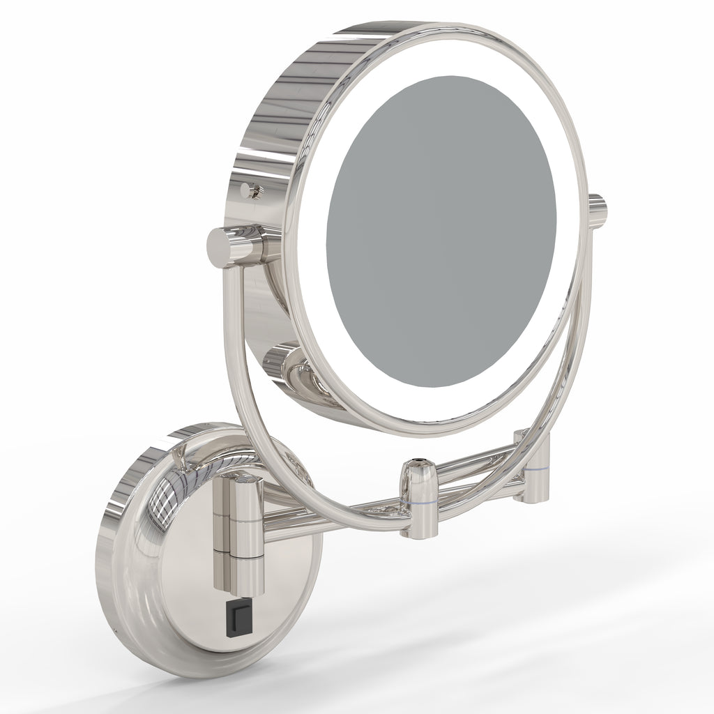 945 - LED Lighted 5x/1x Magnified Arm Wall Mirror - THE MERYL