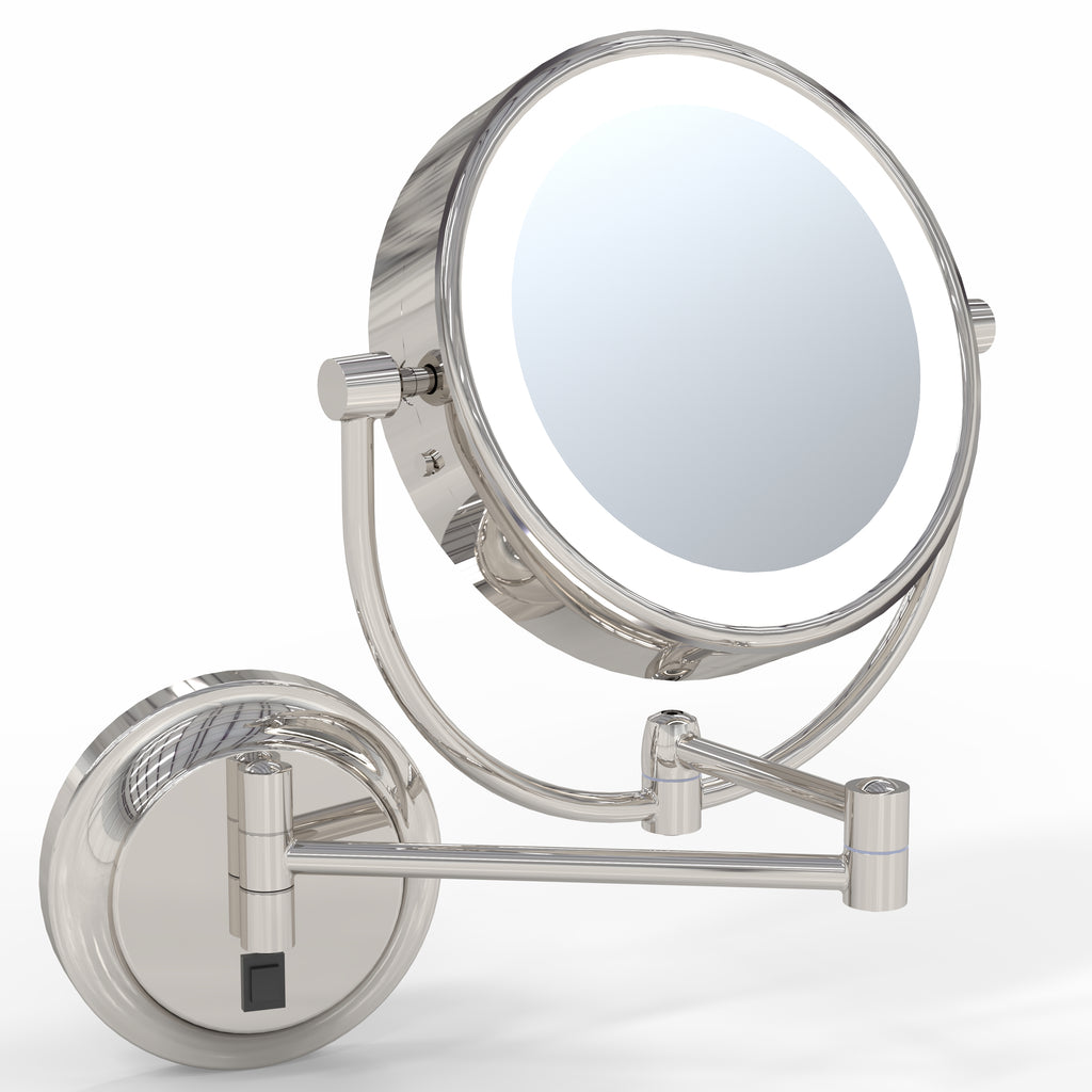 945 - LED Lighted 5x/1x Magnified Arm Wall Mirror - THE MERYL