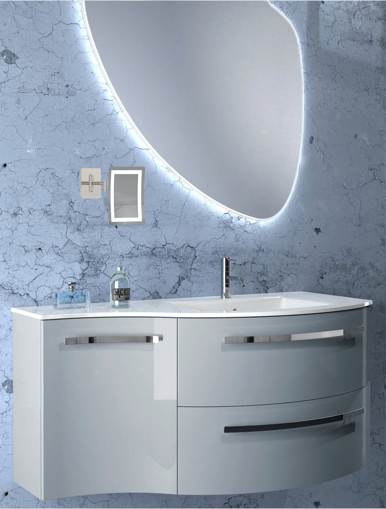 949 - 3x Magnification Rectangular Single-Sided Arm Wall Mirror - THE BETTY