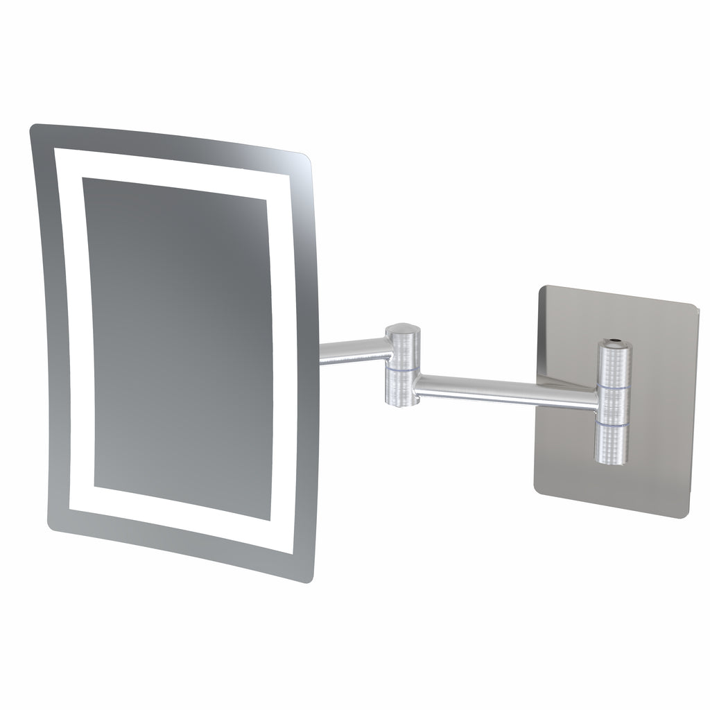 949 - 3x Magnification Rectangular Single-Sided Arm Wall Mirror - THE BETTY